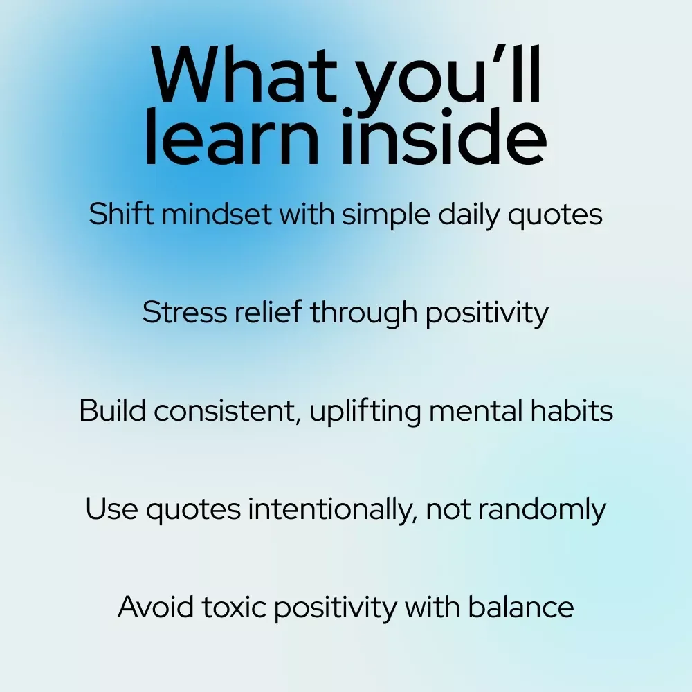 Brighten Your Mind: A Daily Dose of Positive Thought Quotes | Inspirational eBook for Daily Motivation & think positive thoughts quotes Practice