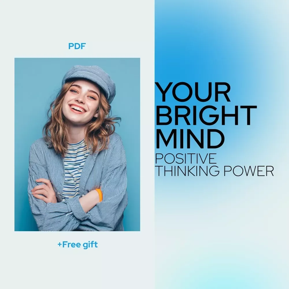 Your Bright Mind Checklist: 7 Easy Steps to Positive Thinking Power | Positive Thinking Checklist, Mindset Guide, Daily Affirmations & Gratitude Journal Printable
