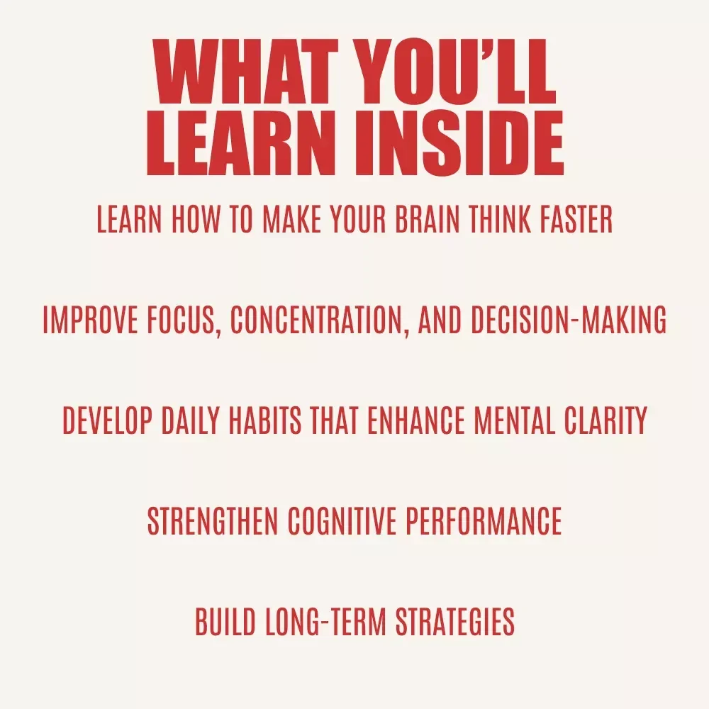 Think Fast: Unlock Your Brain’s Full-Speed Potential – How to Make My Brain Think Faster eBook for Mental Agility, Focus, and Cognitive Boost