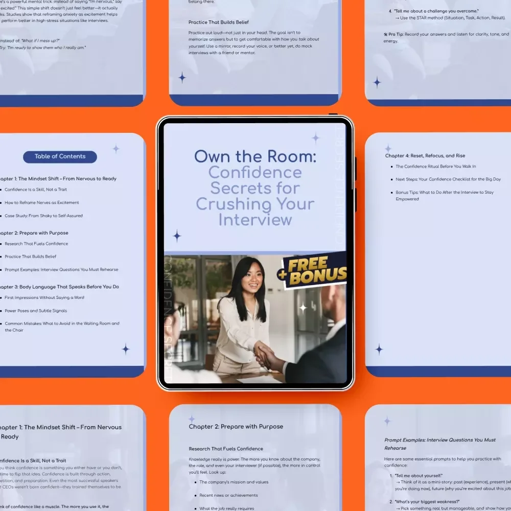 Own the Room: Confidence Secrets for Crushing Your Interview - Digital Download Guide