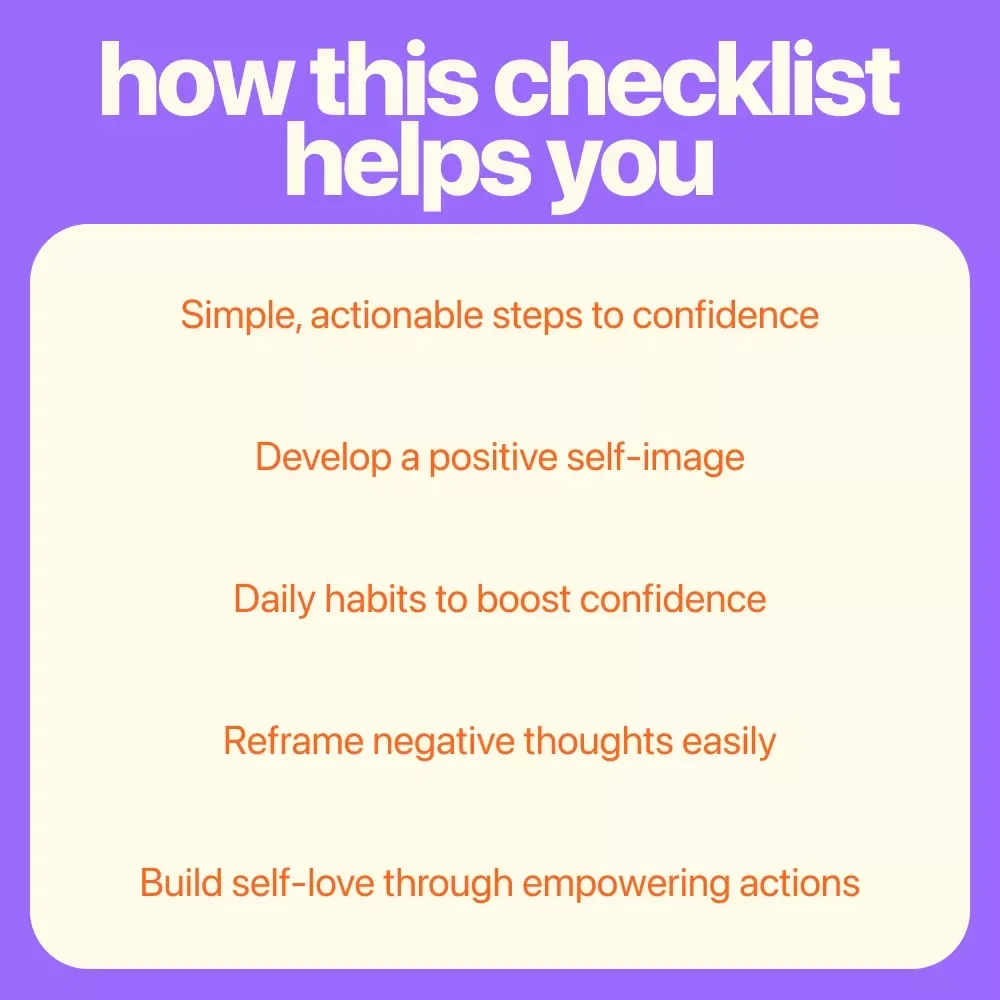 Confidence Glow-Up Checklist: Shine Bright in Your Own Skin - Boost Your Appearance Confidence