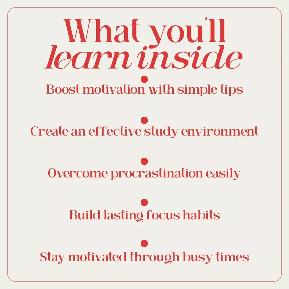 Fuel Your Focus: The Student’s Guide to Finding Study Motivation | Digital Download Guide