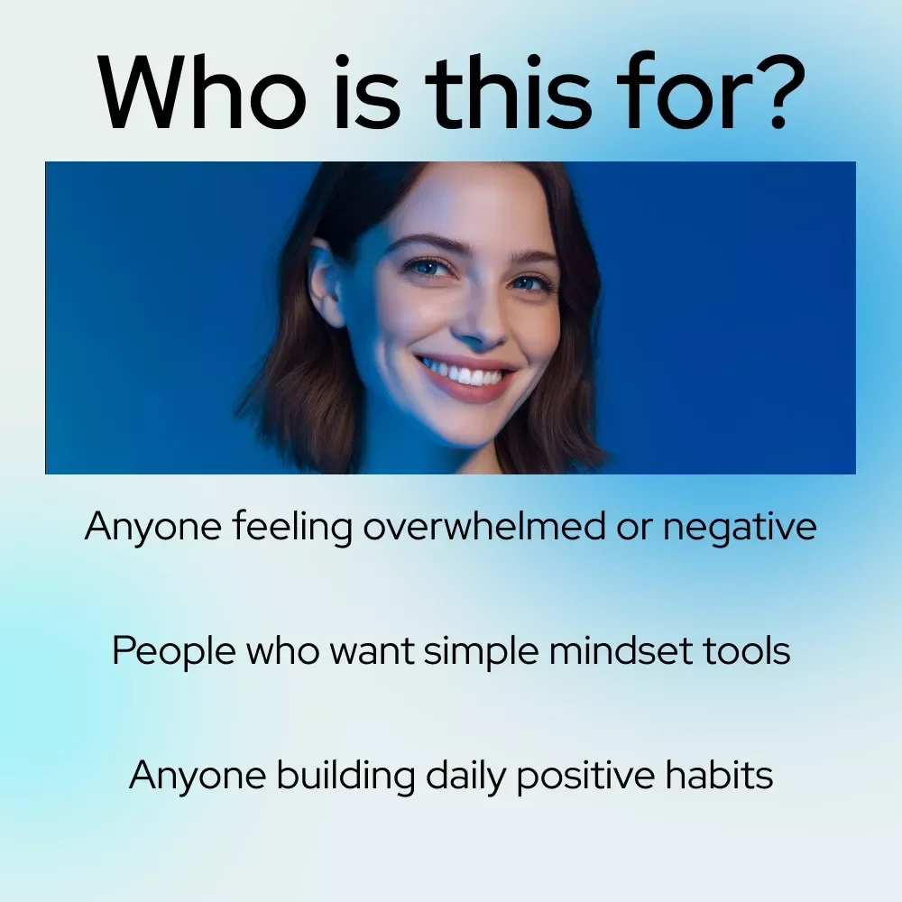 Your Bright Mind Checklist: 7 Easy Steps to Positive Thinking Power | Positive Thinking Checklist, Mindset Guide, Daily Affirmations & Gratitude Journal Printable