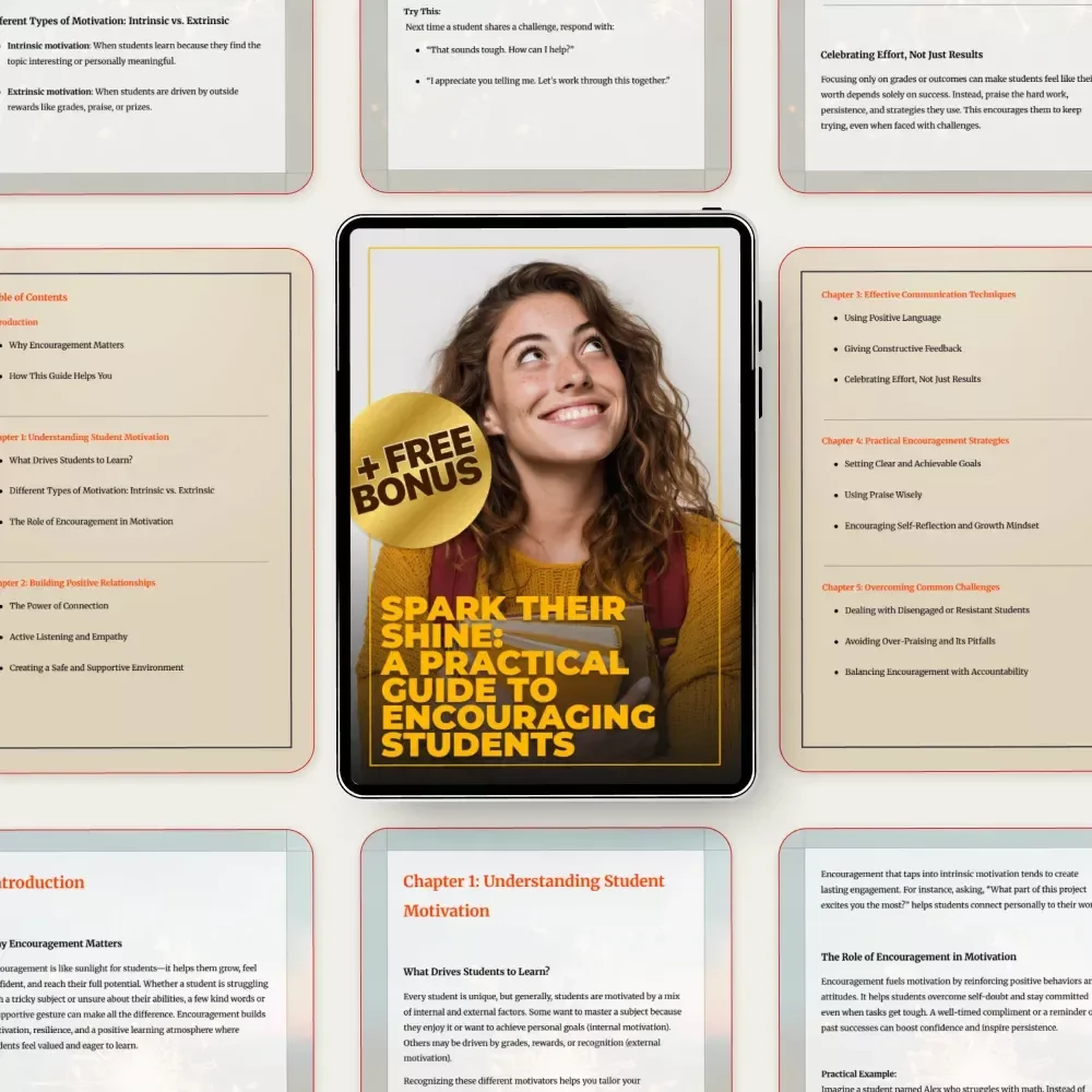 Spark Their Shine: A Practical Guide to Encouraging Students – How to Encourage Students, Boost Motivation, and Build Positive Learning Relationships
