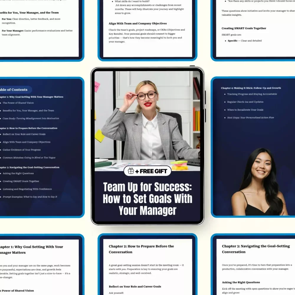 Team Up for Success: How to Set Goals With Your Manager – Practical Career Growth Guide, Workplace Communication Toolkit, how to set goals with your manager