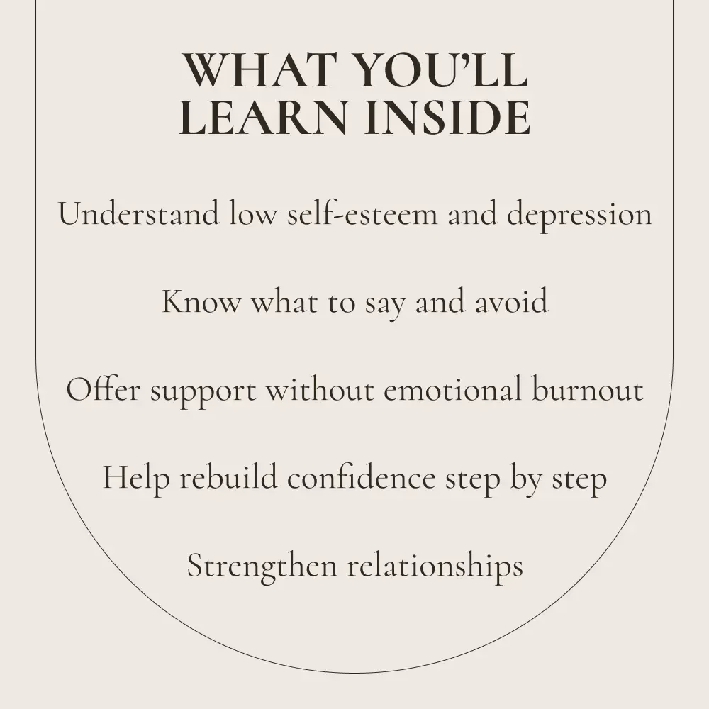 Lifting Spirits: A Compassionate Guide to Supporting Loved Ones with Low Self-Esteem and Depression | How to Help Someone with Low Self Esteem and Depression | Digital Guide Download