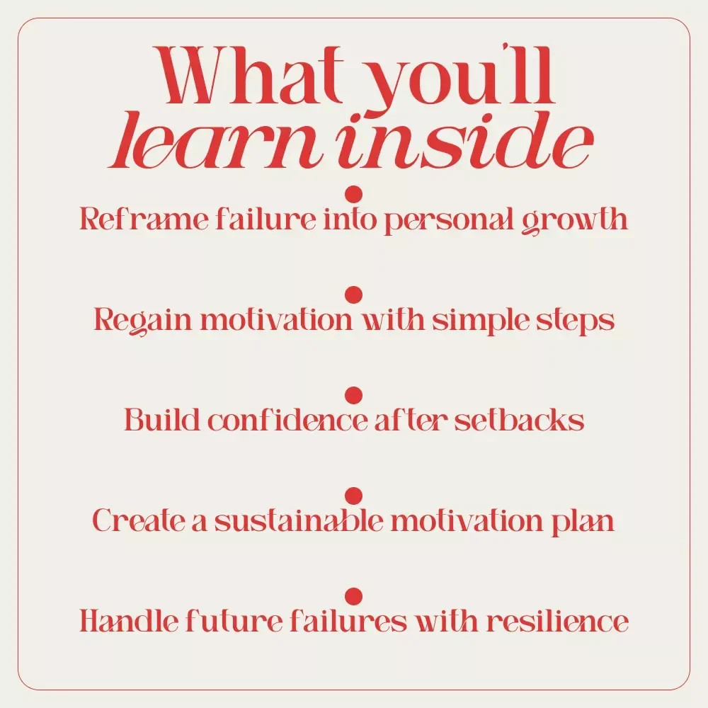 Bounce Back Better: Your Guide to Self-Motivation After Failure | How to Motivate Yourself After Failure | Mindset Reset & Motivation Guide