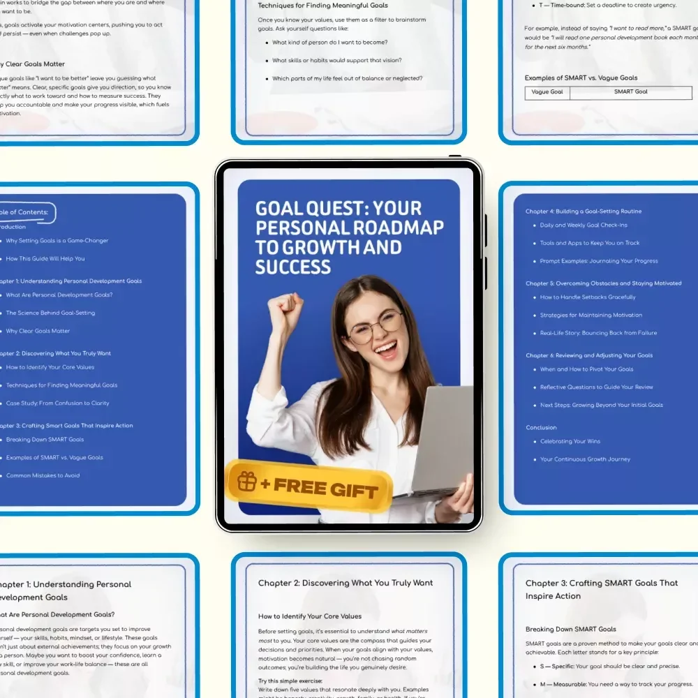 Goal Quest: Your Personal Roadmap to Growth and Success — How to Set Goals for Personal Development eBook