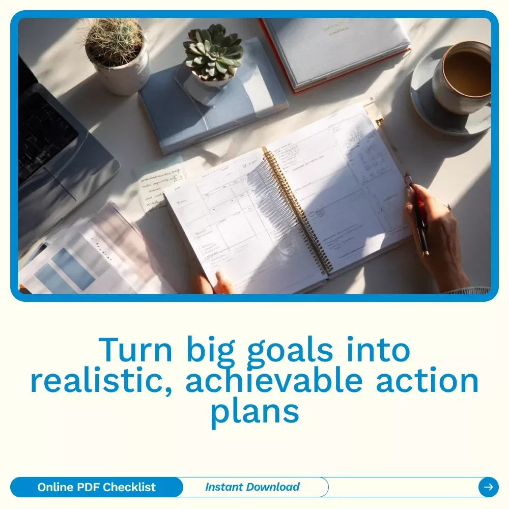 The Reality-Check Goal-Setting Checklist – Printable Goal Setting Checklist, SMART Goals Planner, Digital Download for Productivity & Personal Growth