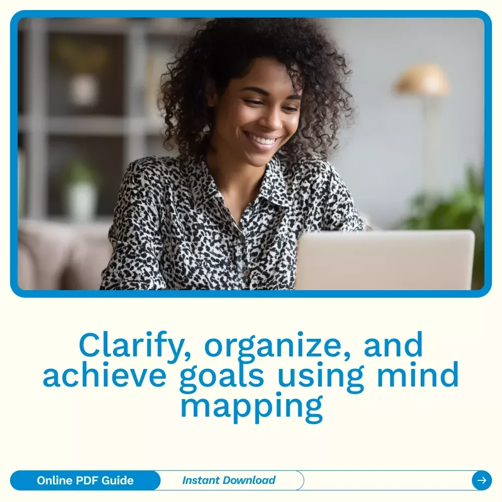 Map Your Way to Success: A Simple Guide to Personal Goal Mind Mapping | Goal Setting eBook, Mind Mapping Guide, Personal Goals Planner, Digital Download