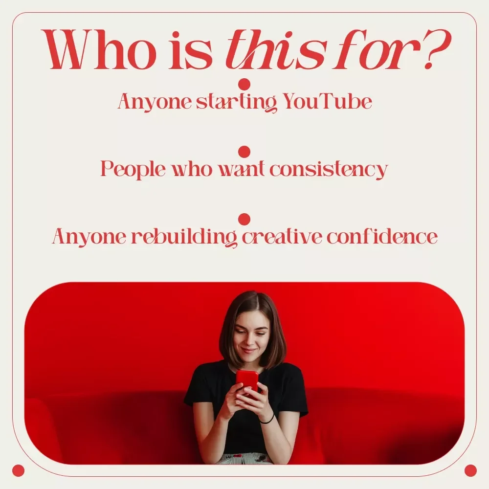 YouTube Kickstart Checklist: Your Step-by-Step Motivation Boost | Beginner Creator Planner | How to Get Motivated to Make YouTube Videos Digital Checklist