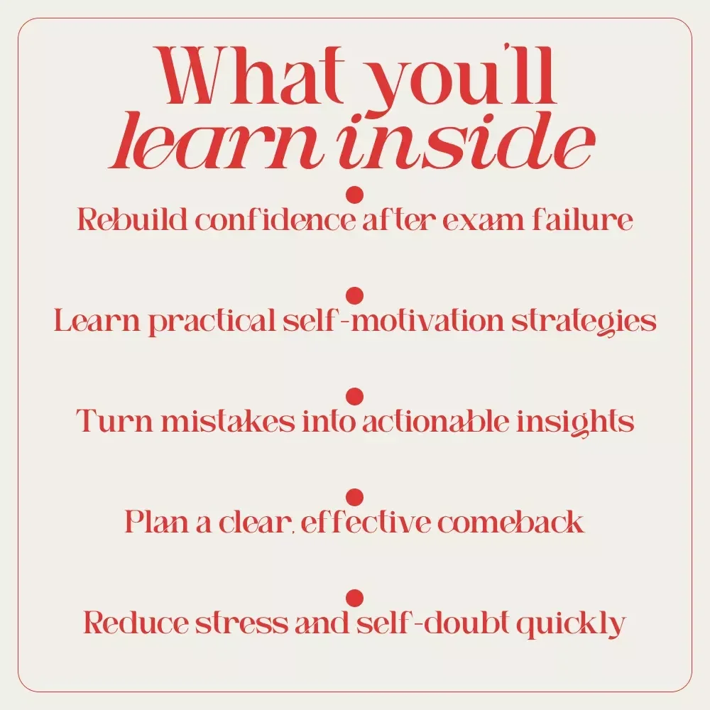 Fail Forward: How to Bounce Back Stronger After an Exam Setback | Student Comeback Guide for Confidence, Motivation, and How to Motivate Yourself After Failing an Exam
