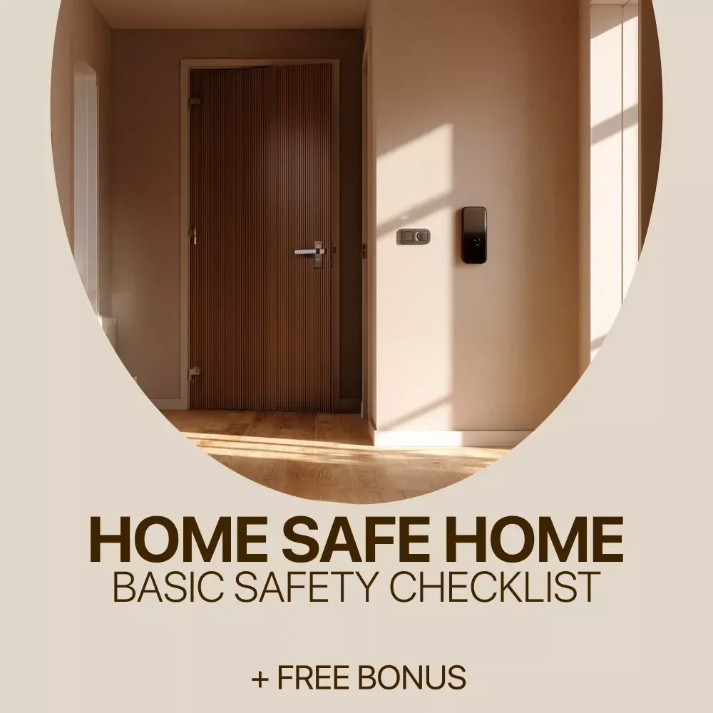 Home Safe Home: Basic Safety Checklist | Printable Digital Download | Essential basic home safety checklist for Families & Apartments