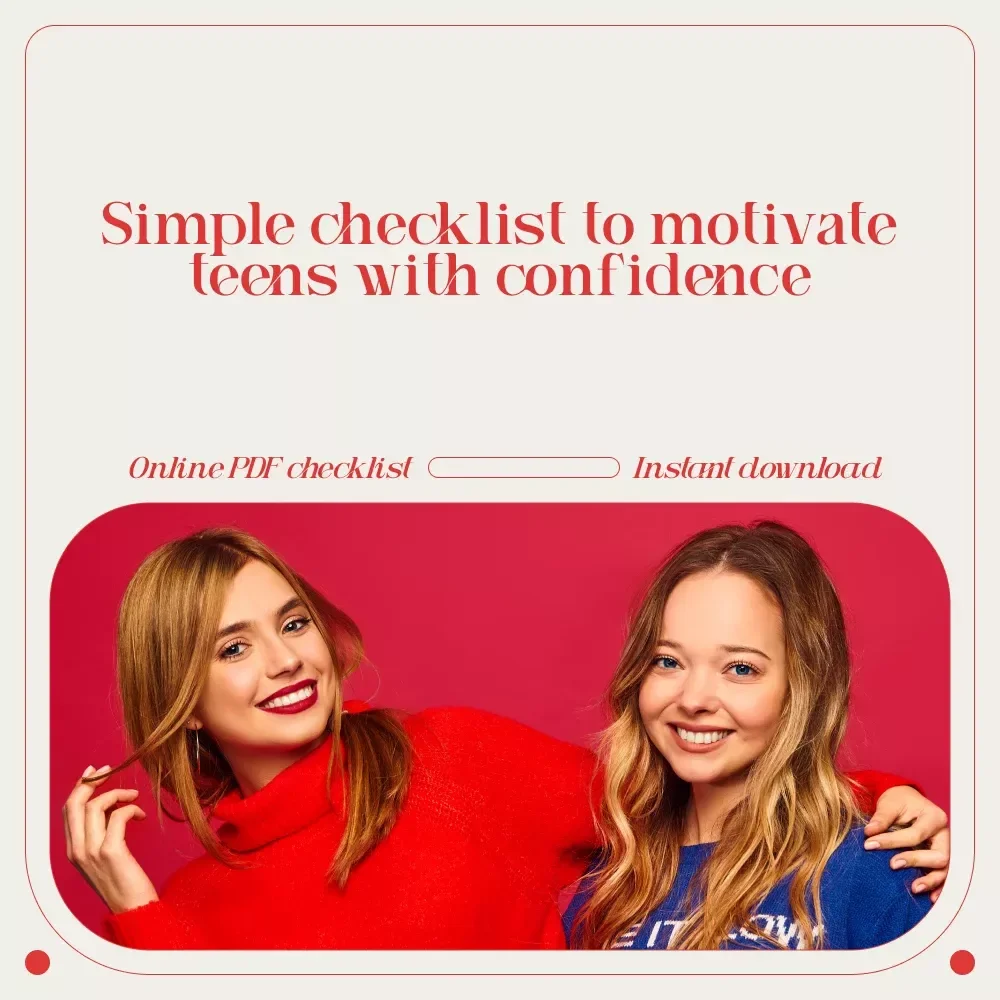 The Ultimate Teen Motivation Checklist: Spark Their Fire Today! | How to Motivate Teenagers with Simple Daily Tools for Parents, Teachers & Coaches