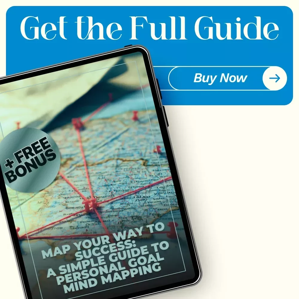 Map Your Way to Success: A Simple Guide to Personal Goal Mind Mapping | Goal Setting eBook, Mind Mapping Guide, Personal Goals Planner, Digital Download