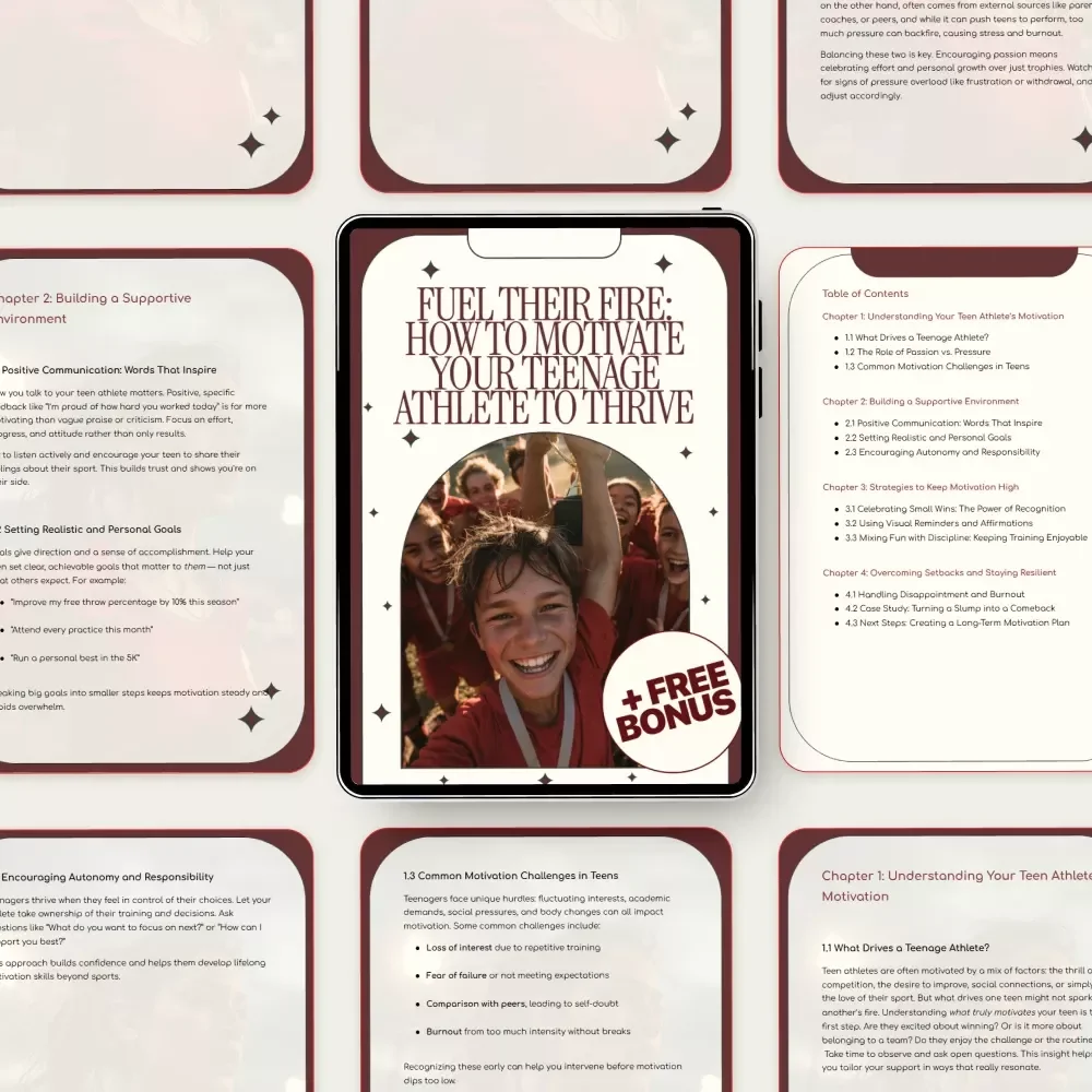 Fuel Their Fire: How to Motivate Your Teenage Athlete to Thrive – Parent Coaching Guide, Teen Sports Motivation eBook, Athlete Mindset & Confidence Support