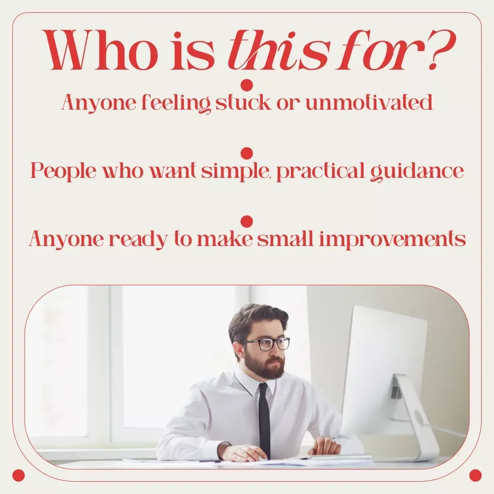 The “No Energy, No Problem” Motivation Kickstart Checklist: How to Get Motivated When You Have No Energy Digital Download