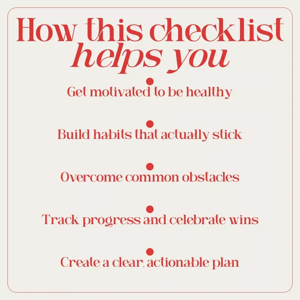 Ignite Your Health Motivation: The Ultimate Action Checklist to Get Motivated to Be Healthy, Build Daily Habits, and Stay on Track