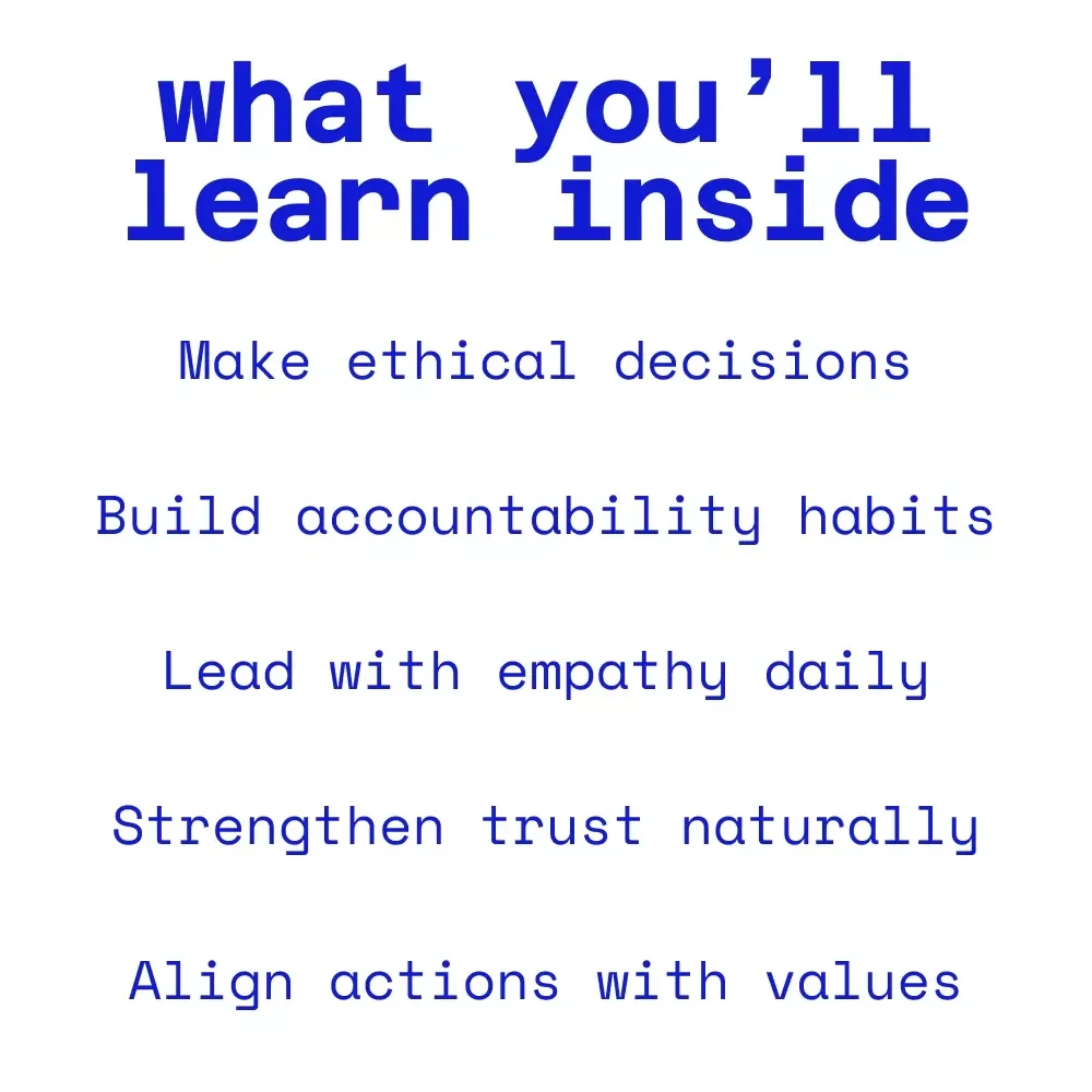 Lead with Purpose: The Heart of Responsible Leadership | Responsible Leadership Qualities Guide | Ethical Leadership, Accountability & Integrity Workbook