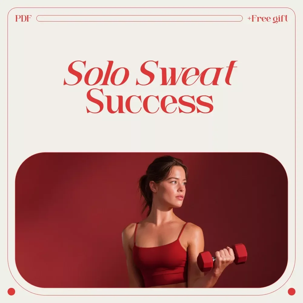 Solo Sweat Success: Your Ultimate Motivation Checklist – Digital Fitness Motivation Guide for Working Out Alone, At-Home Workout Checklist & Self-Discipline Planner Download