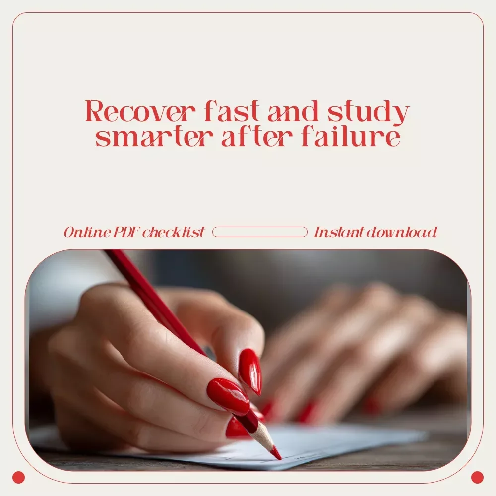 Bounce Back Like a Boss: Your Fail-Proof Comeback Checklist – How to Motivate Yourself After Failing an Exam