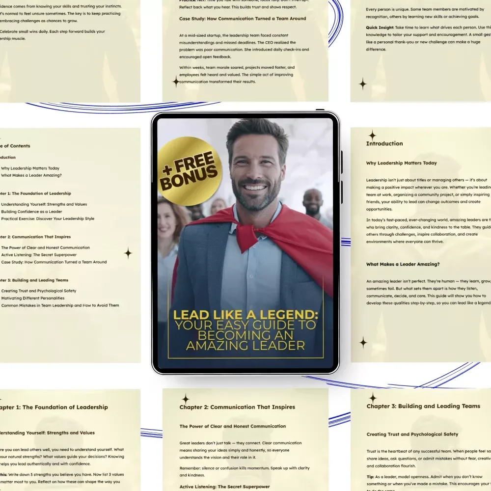 Lead Like a Legend: Your Easy Guide to Becoming an Amazing Leader | How to Be an Amazing Leader eBook for Confident, Modern Leadership Growth