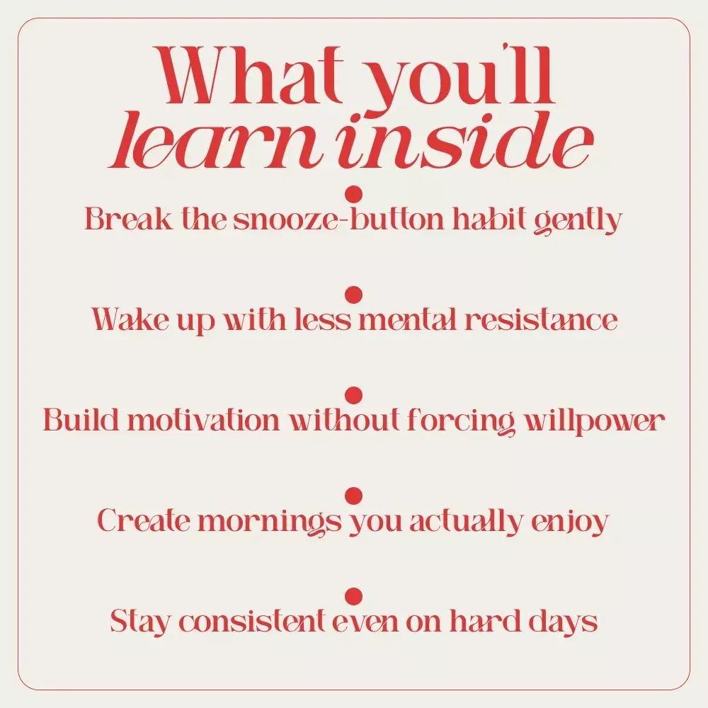 Rise & Shine: How to Motivate Yourself to Get Out of Bed (Even When You Really Don’t Want To) | Morning Motivation Ebook | How to Motivate Myself to Get Out of Bed | Gentle Productivity & Habit-Building Guide