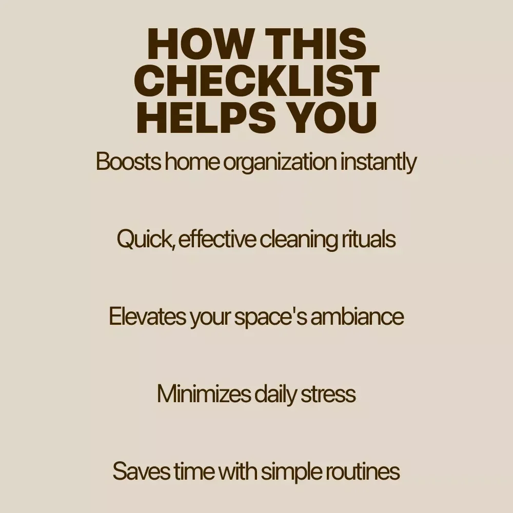 Home Reset: Daily Home Routine Checklist for a Tidy, Peaceful Life