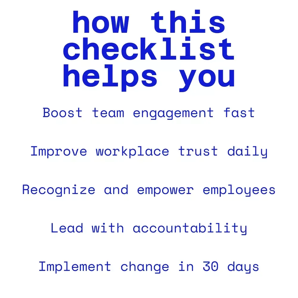 The Ultimate Positive Work Culture Leader’s Checklist: How to Create a Positive Work Culture as a Leader Digital Download for Teams & Managers