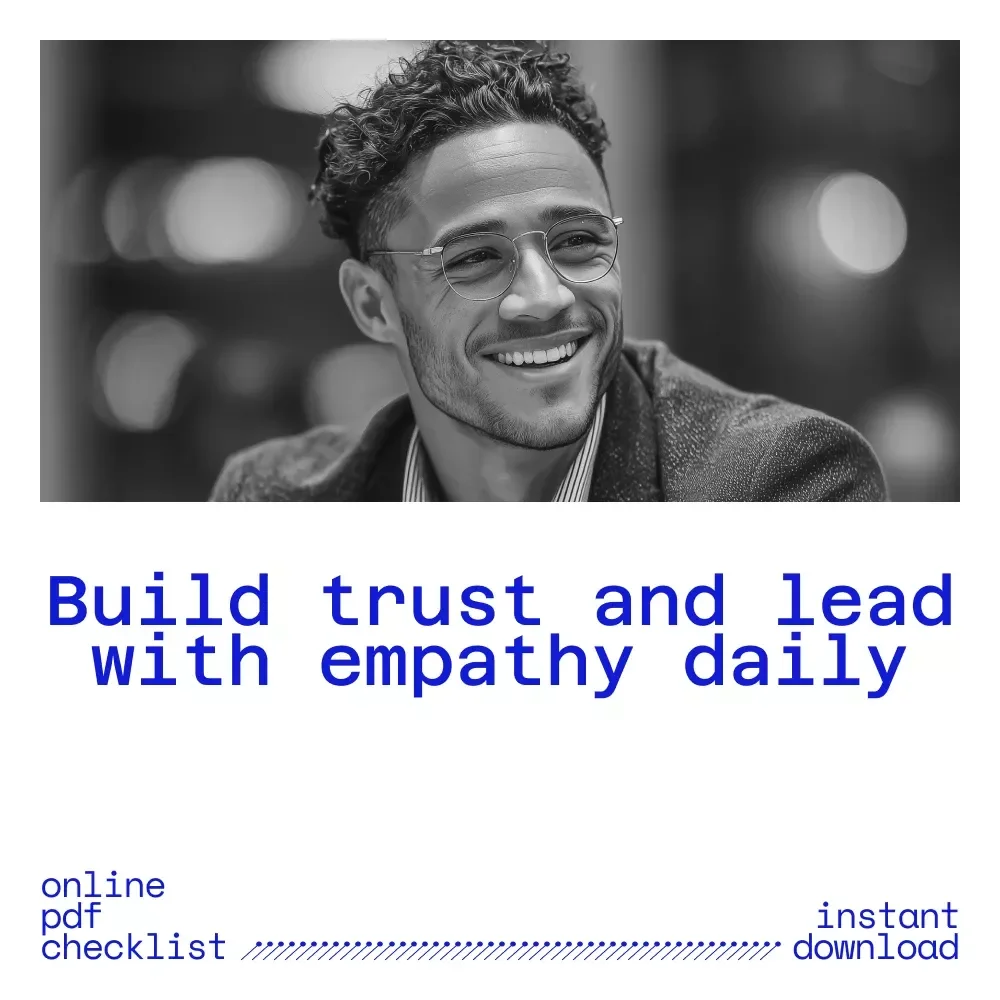 The Empathetic Manager’s Power Checklist | How to Be an Empathetic Manager Digital Checklist for Kind, Clear & Confident Leadership