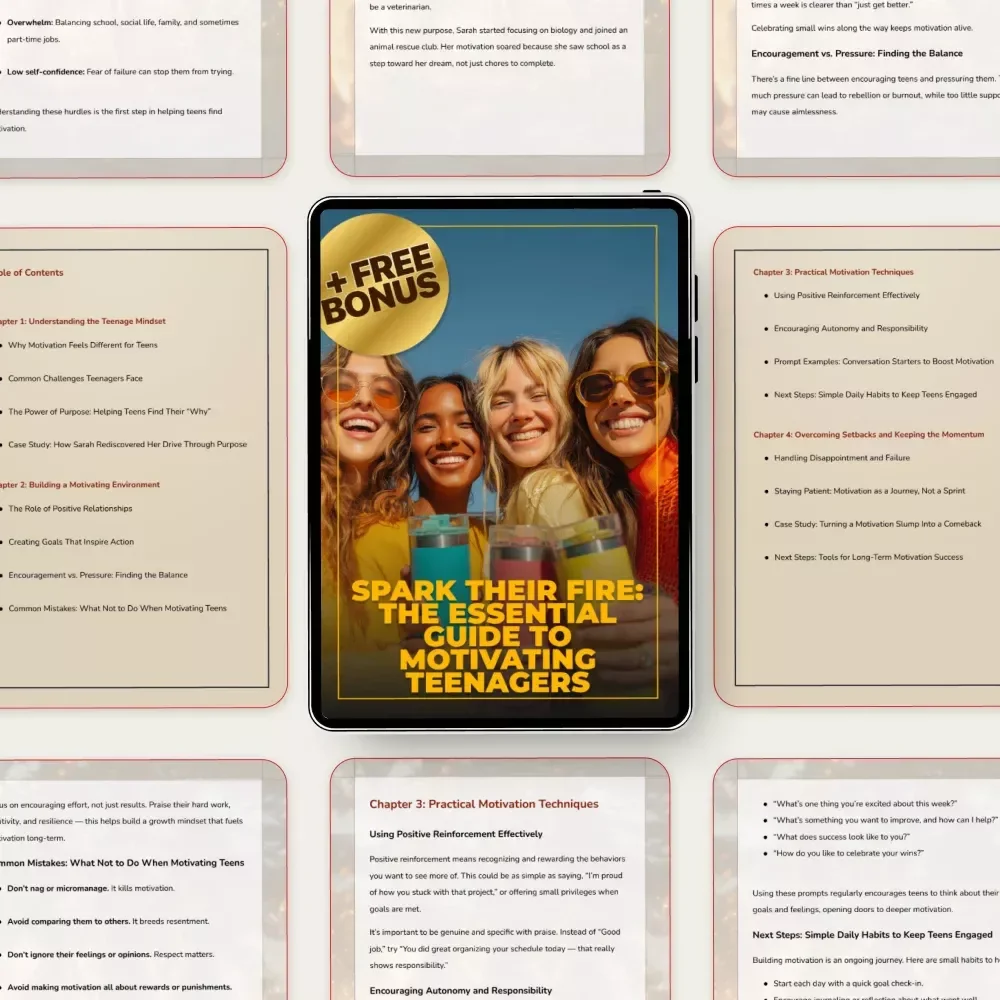 Spark Their Fire: The Essential Guide to Motivating Teenagers | How to Motivate Teenagers with Practical Strategies, Real-Life Examples & Parent-Approved Tools
