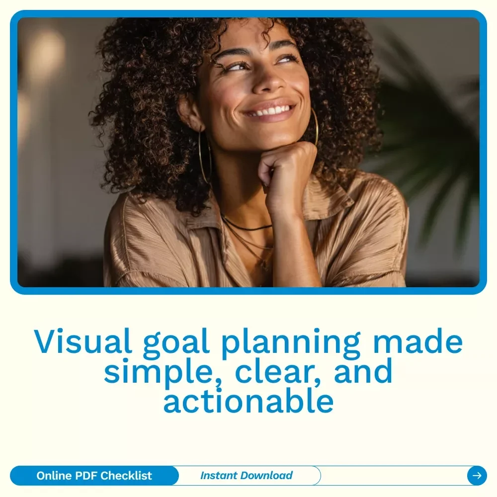 Your Personal Goal Mind Mapping Power Checklist – Printable & Digital Goal Setting Guide, Mind Map Planner for Personal Goals 2025, Productivity & Life Planning Download