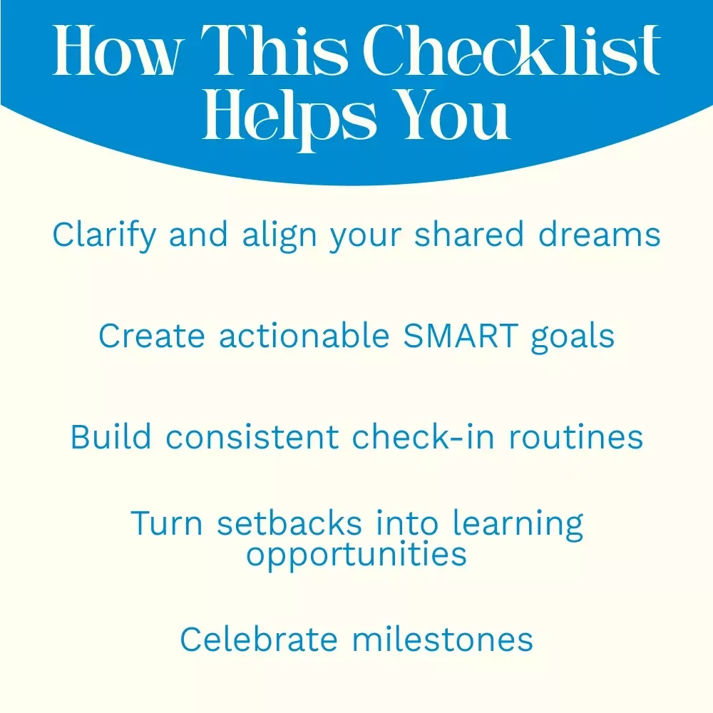 Thriving Together: Your Couple’s Goal-Getter Checklist – How to Set Goals With Your Spouse for Shared Dreams, Connection, and Growth