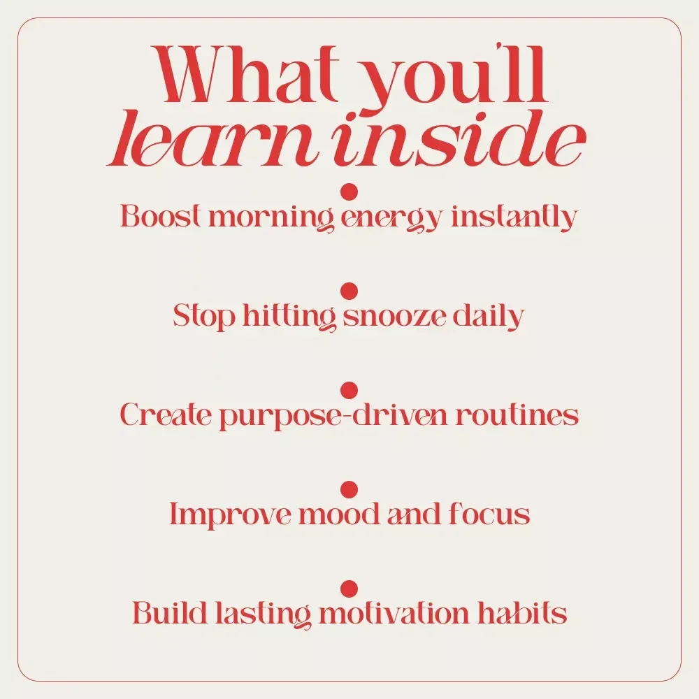 Wake Up Fired Up: A Real-World Guide to Starting Every Day with Motivation | How to Wake Up Motivated Morning Ebook