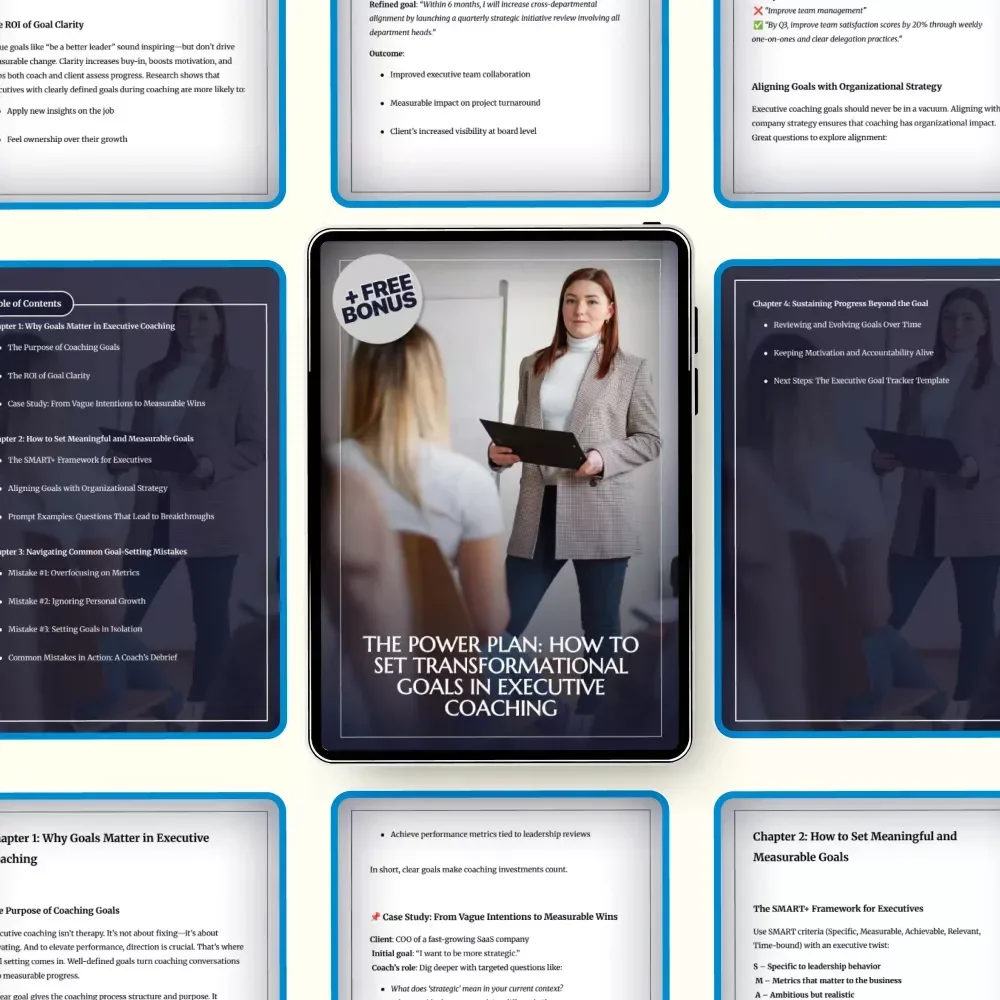 The Power Plan: How to Set Transformational Goals in Executive Coaching – Practical Guide for How to Set Goals for Executive Coaching
