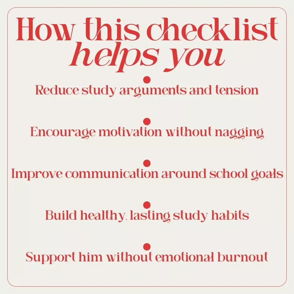 The “Boost His Books” Checklist: How to Gently Motivate Your Boyfriend to Study (Without Losing Your Mind) | Digital Study Motivation Checklist for Supportive Girlfriends, eBook Download
