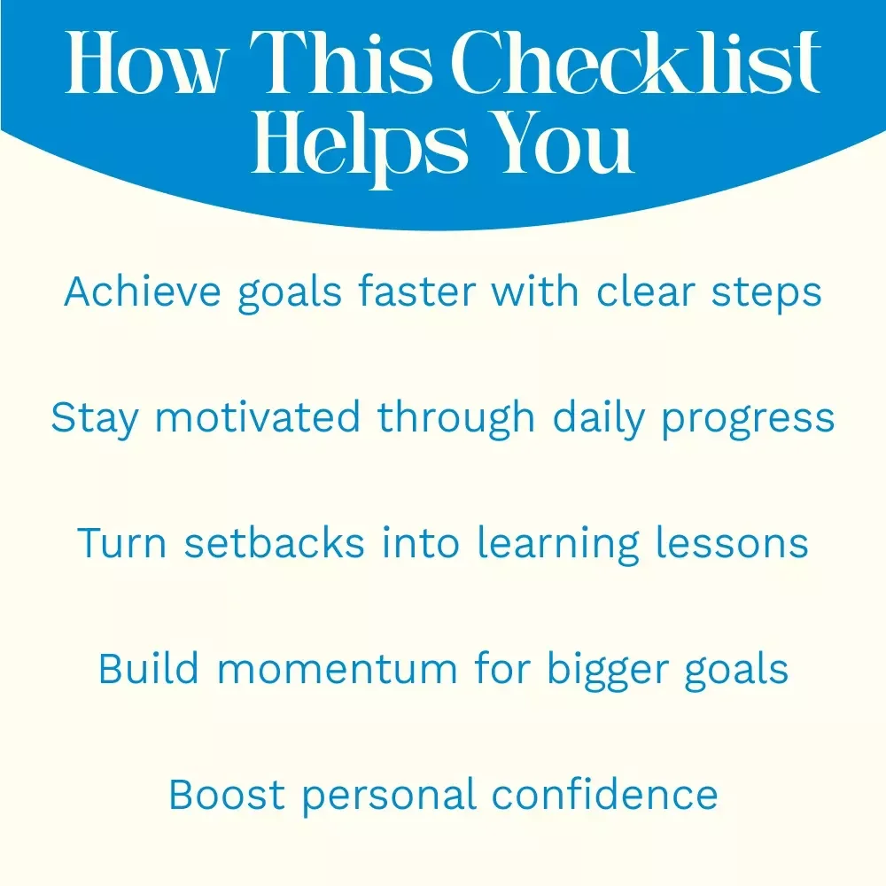 Your Quick Wins Checklist: Crush Your Short-Term Goals Step-by-Step | How to Set Short Term Goals for Yourself