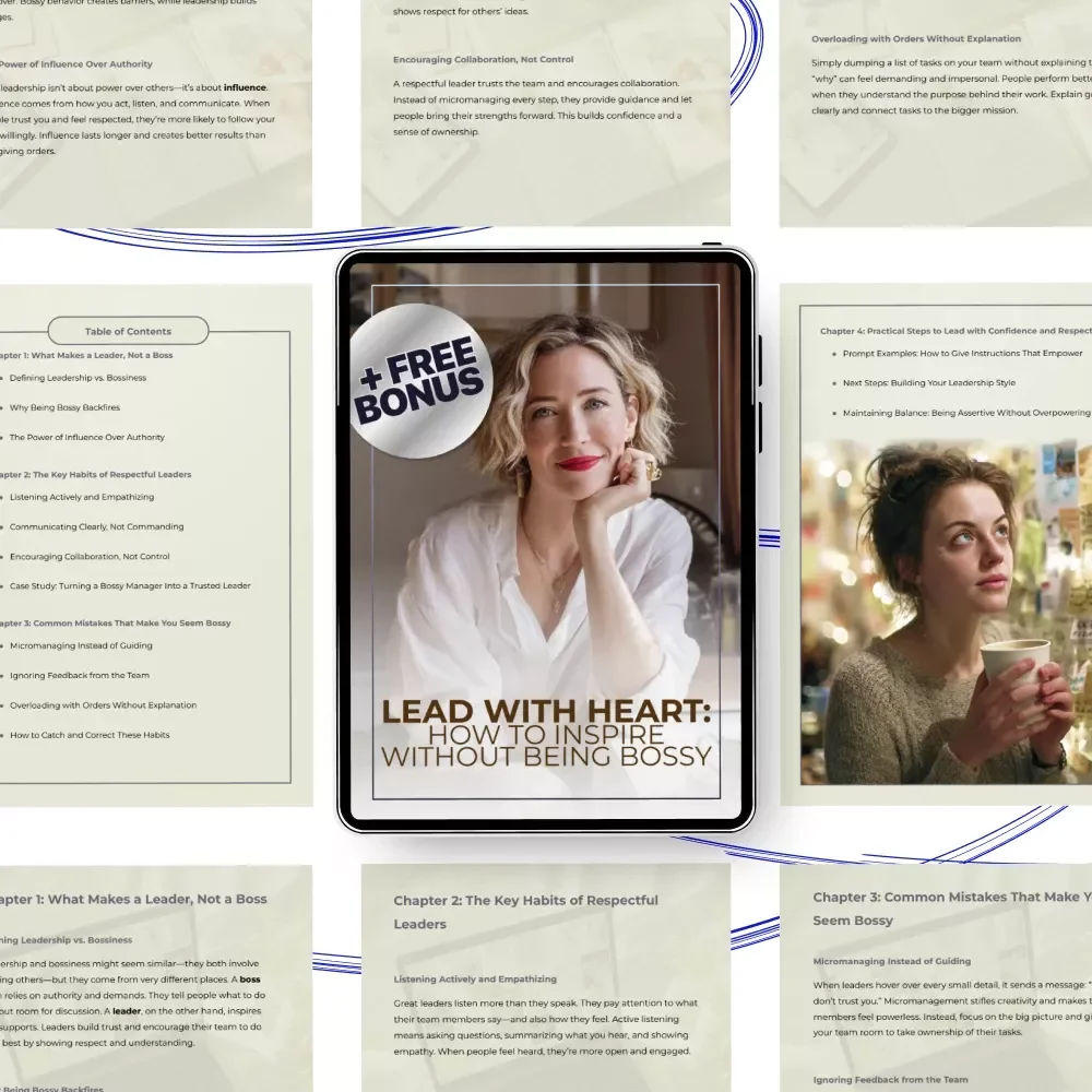 Lead with Heart: How to Inspire Without Being Bossy – Leadership Guide for How to Lead Without Being Bossy, Respectful Management & Confident Communication