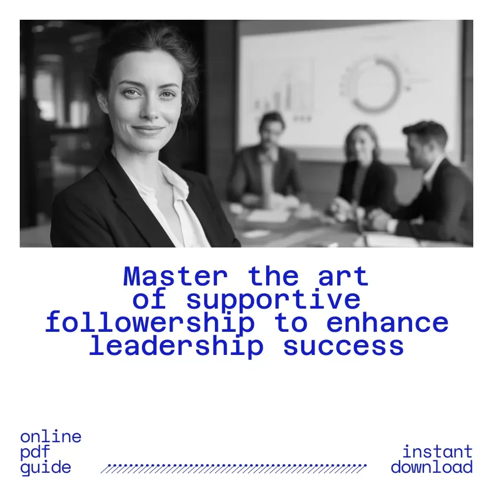 Lead by Following: The Power of Supportive Leadership Guide - How to Be a Good Follower to the Leader eBook