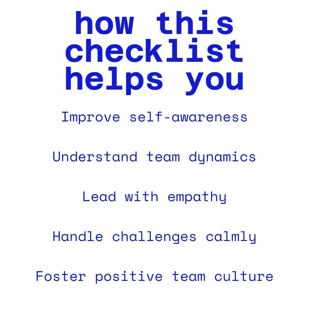 Emotional Intelligence Power-Up: Your Manager’s Action Checklist – Emotional intelligence strategies for effective management