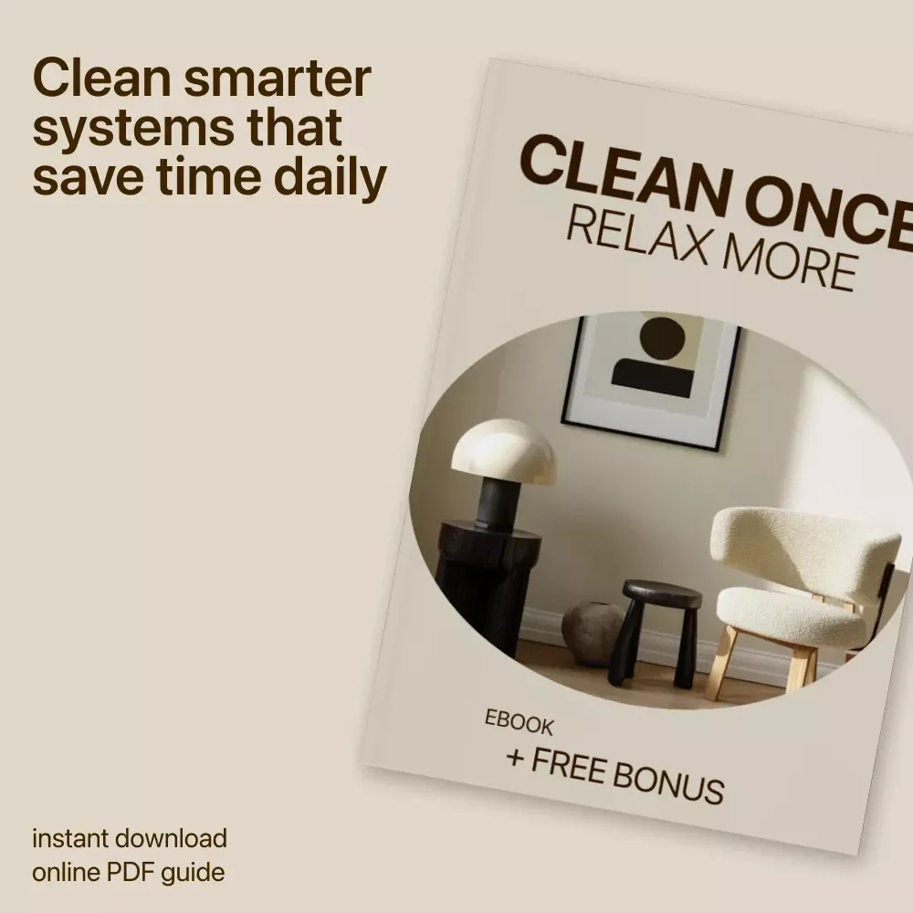Clean Once, Relax More – Time-Saving Cleaning Guide, Simple Home Reset System, Stress-Free Cleaning Habits, Digital eBook Download