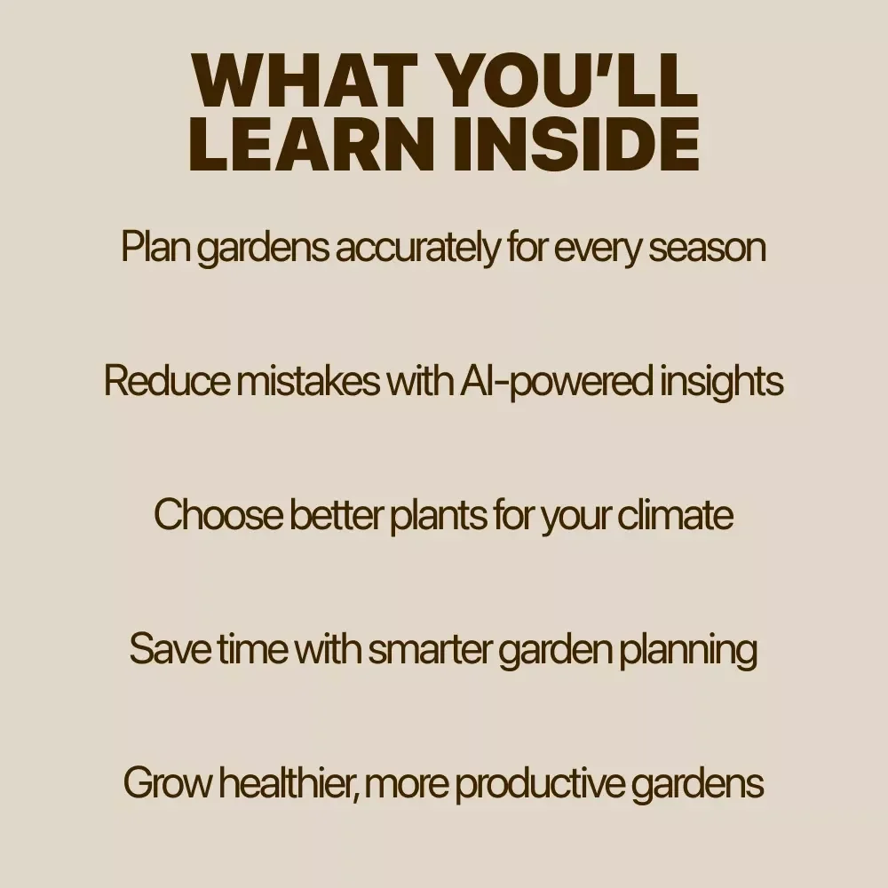 Seasonal Gardening Made Simple with AI | Smart eBook for Easy Seasonal Planning, AI-Powered Garden Success & ai seasonal garden planner ideas