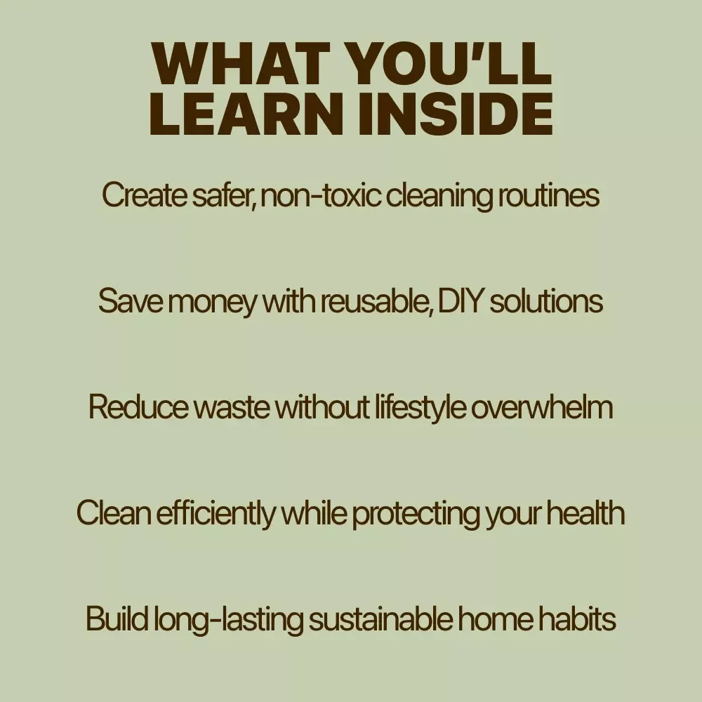 Eco-Friendly Cleaning Habits | Practical Ebook Guide to Sustainable, Non-Toxic, Eco Friendly Cleaning Habits for a Healthier Home