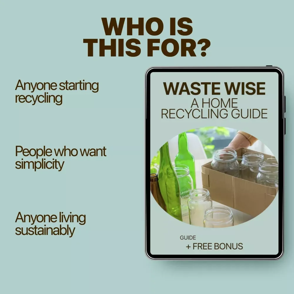Waste Wise: A Home Recycling Guide | Simple Home Waste Sorting System, Eco-Friendly Living Guide & Digital Download