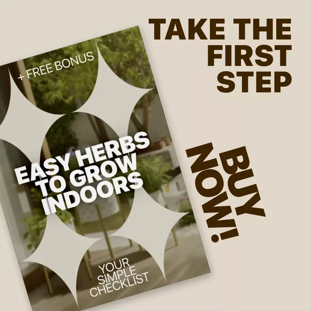 Easy Herbs to Grow Indoors: Your Simple Checklist | Beginner-Friendly Indoor Herb Gardening Guide | Printable Kitchen Herb Checklist