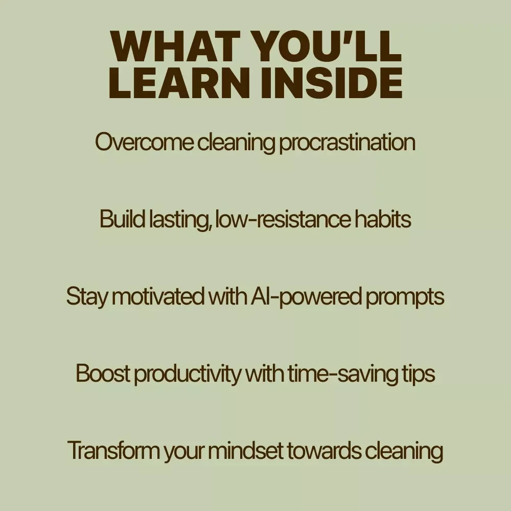 Clean Starts, Clear Minds: The Ultimate Guide to Boosting Your Cleaning Motivation and Building Lasting Habits