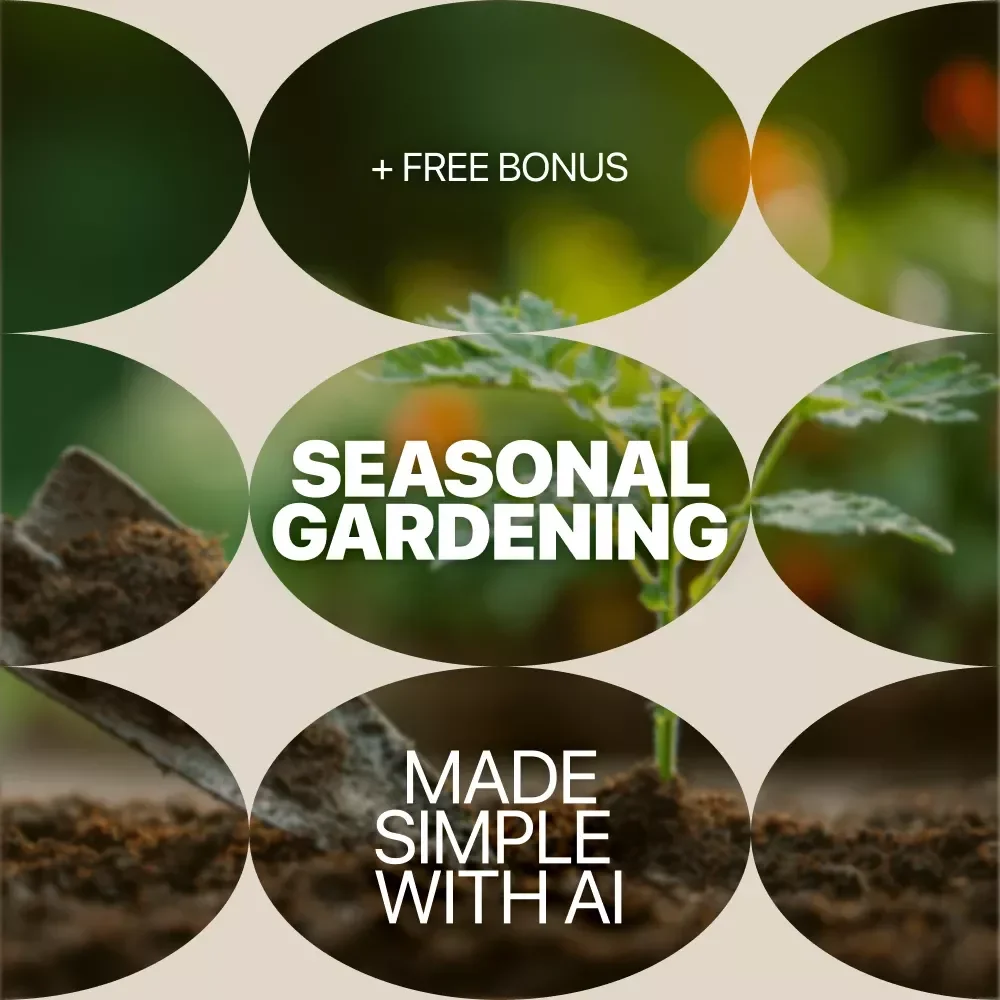 Seasonal Gardening Made Simple with AI | Smart eBook for Easy Seasonal Planning, AI-Powered Garden Success & ai seasonal garden planner ideas