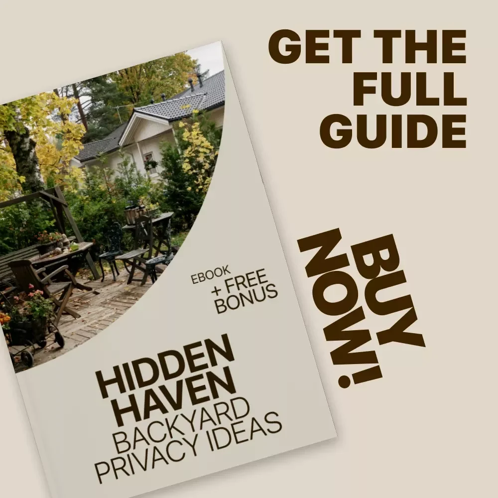 Hidden Haven: Backyard Privacy Ideas – Digital Ebook Guide with Smart Home Back Yard Privacy Ideas for a Peaceful, Secluded Outdoor Space