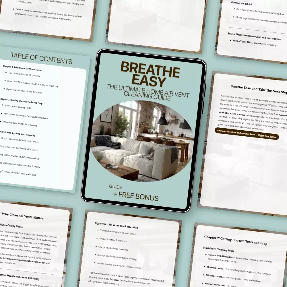Breathe Easy: The Ultimate Home Air Vent Cleaning Guide - DIY Vent Cleaning eBook for Healthier Air