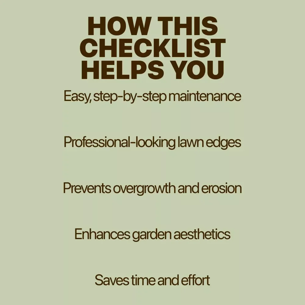 Sharp & Stylish: Your Lawn Edge Maintenance Checklist - A Practical Guide for a Perfect Lawn